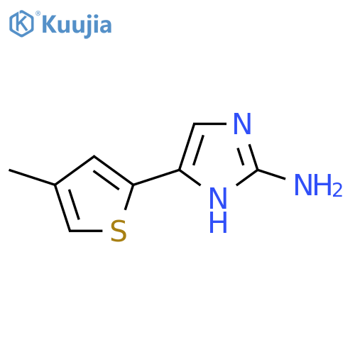 5-(4-methylthiophen-2-yl)-1H-imidazol-2-amine structure
