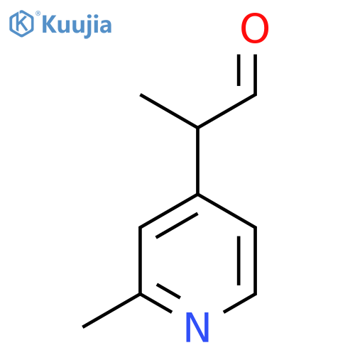 2-(2-methylpyridin-4-yl)propanal structure