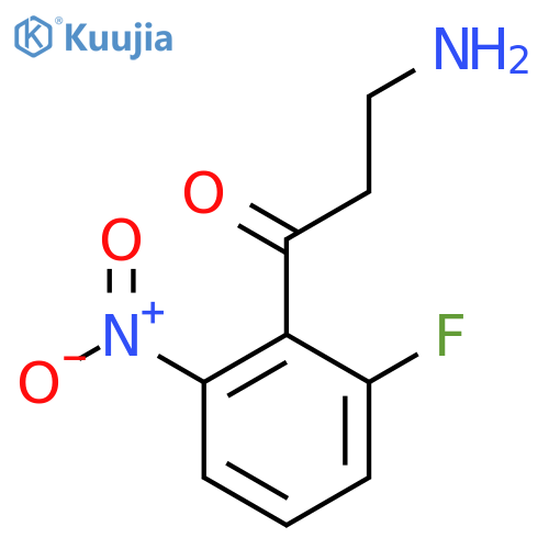 3-amino-1-(2-fluoro-6-nitrophenyl)propan-1-one structure