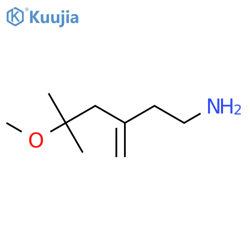 5-methoxy-5-methyl-3-methylidenehexan-1-amine structure