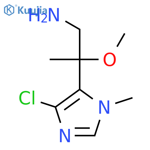 2-(4-chloro-1-methyl-1H-imidazol-5-yl)-2-methoxypropan-1-amine structure