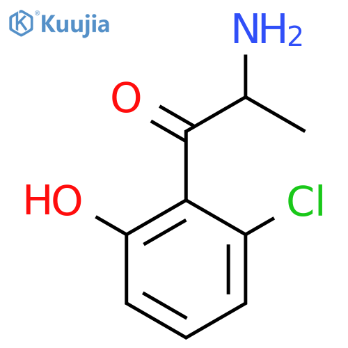 2-amino-1-(2-chloro-6-hydroxyphenyl)propan-1-one structure