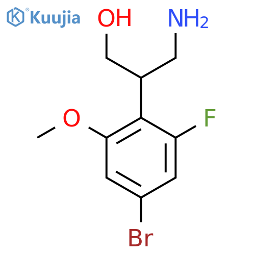 3-amino-2-(4-bromo-2-fluoro-6-methoxyphenyl)propan-1-ol structure