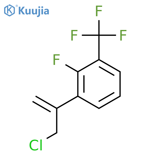 1-(3-chloroprop-1-en-2-yl)-2-fluoro-3-(trifluoromethyl)benzene structure