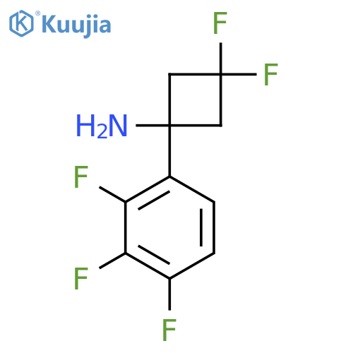 3,3-difluoro-1-(2,3,4-trifluorophenyl)cyclobutan-1-amine structure