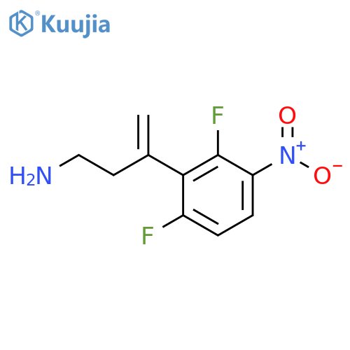 3-(2,6-difluoro-3-nitrophenyl)but-3-en-1-amine structure