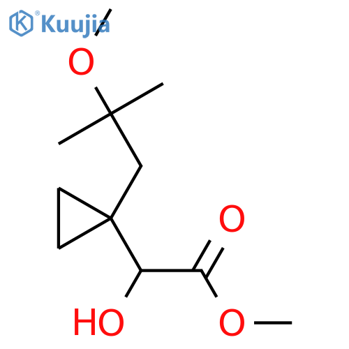 methyl 2-hydroxy-2-1-(2-methoxy-2-methylpropyl)cyclopropylacetate structure