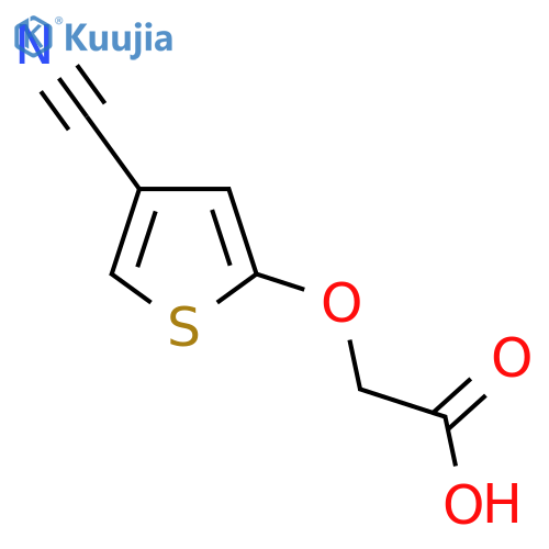 2-(4-cyanothiophen-2-yl)oxyacetic acid structure