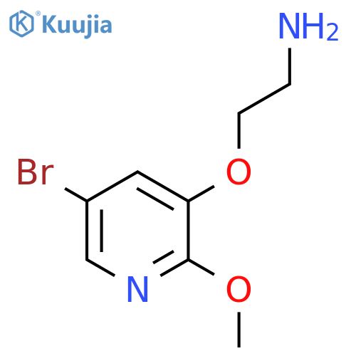 2-(5-bromo-2-methoxypyridin-3-yl)oxyethan-1-amine structure