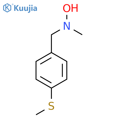 N-methyl-N-{4-(methylsulfanyl)phenylmethyl}hydroxylamine structure