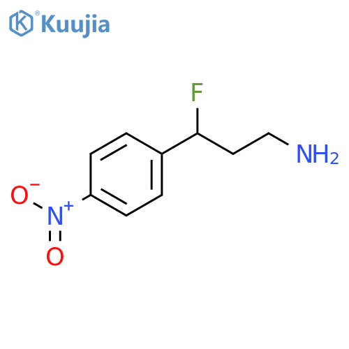 3-fluoro-3-(4-nitrophenyl)propan-1-amine structure