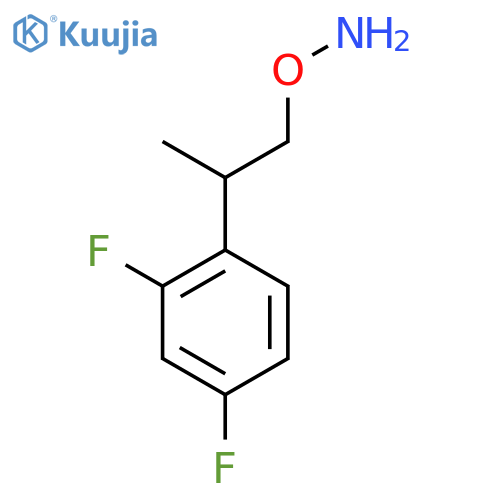 O-2-(2,4-difluorophenyl)propylhydroxylamine structure