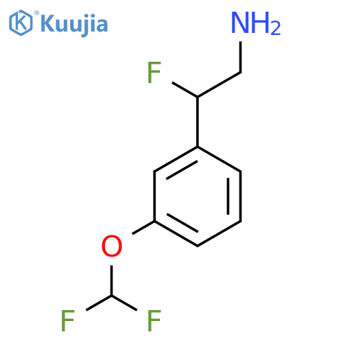 2-3-(difluoromethoxy)phenyl-2-fluoroethan-1-amine structure