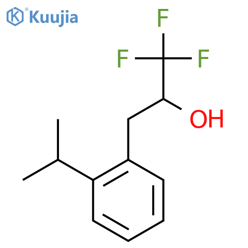 1,1,1-trifluoro-3-2-(propan-2-yl)phenylpropan-2-ol structure