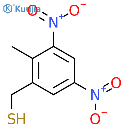 (2-methyl-3,5-dinitrophenyl)methanethiol structure