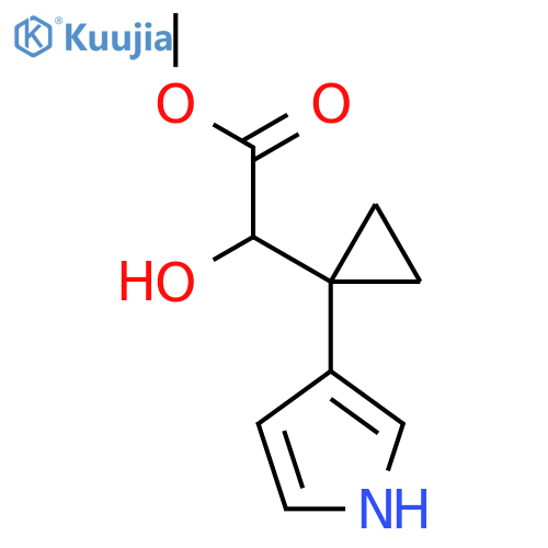 methyl 2-hydroxy-2-1-(1H-pyrrol-3-yl)cyclopropylacetate structure
