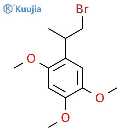 1-(1-bromopropan-2-yl)-2,4,5-trimethoxybenzene structure