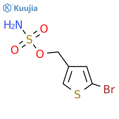 (5-bromothiophen-3-yl)methyl sulfamate structure