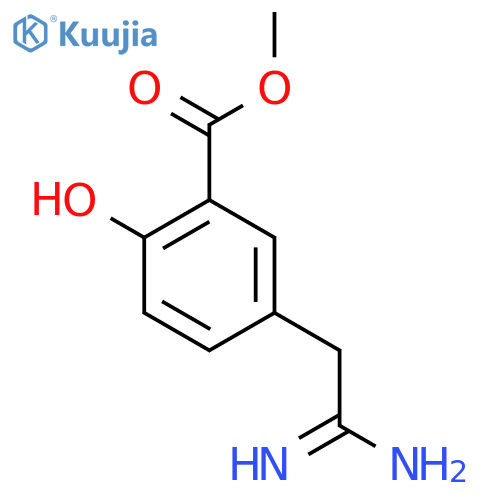 methyl 5-(carbamimidoylmethyl)-2-hydroxybenzoate structure