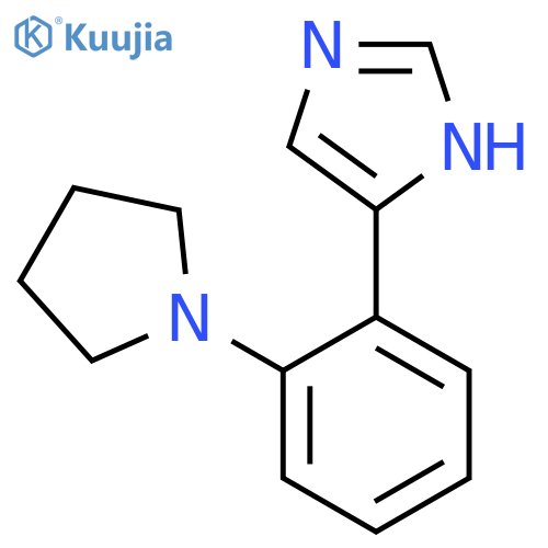 4-2-(pyrrolidin-1-yl)phenyl-1H-imidazole structure