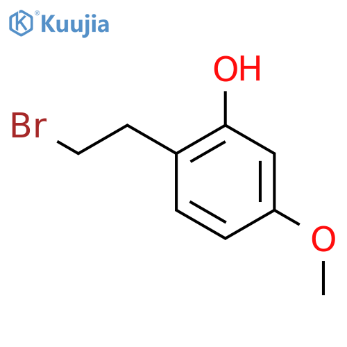 2-(2-bromoethyl)-5-methoxyphenol structure