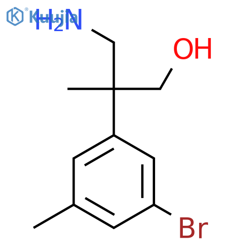 3-amino-2-(3-bromo-5-methylphenyl)-2-methylpropan-1-ol structure