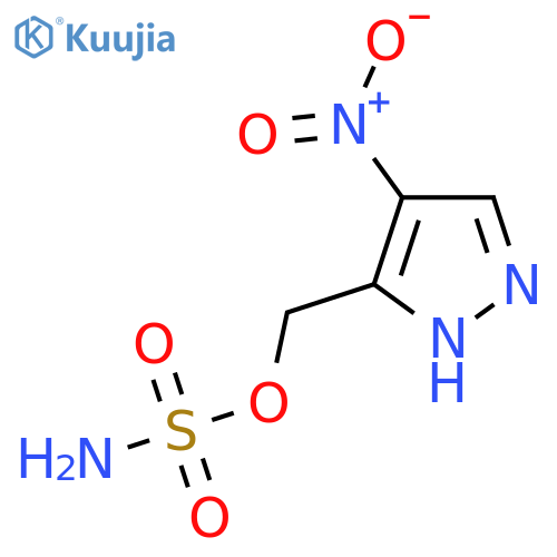 (4-nitro-1H-pyrazol-3-yl)methyl sulfamate structure