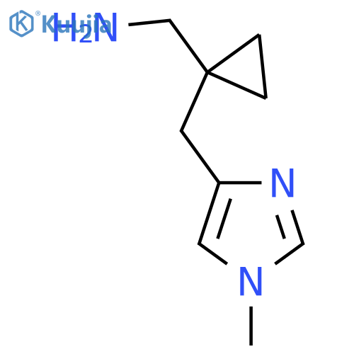 {1-(1-methyl-1H-imidazol-4-yl)methylcyclopropyl}methanamine structure