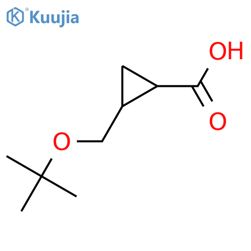 2-(tert-butoxy)methylcyclopropane-1-carboxylic acid structure