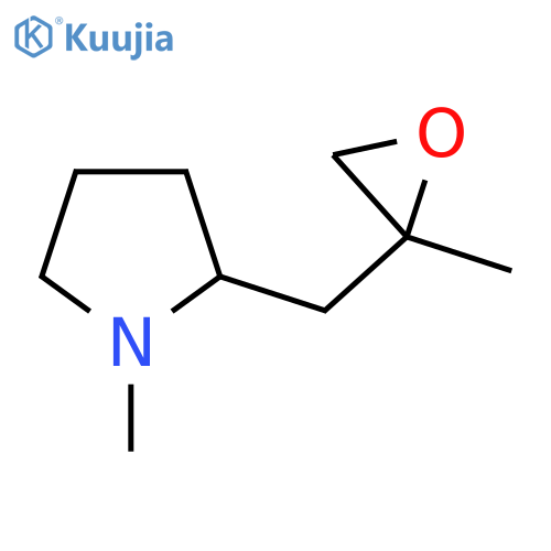 1-methyl-2-(2-methyloxiran-2-yl)methylpyrrolidine structure