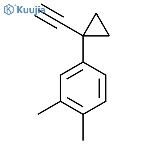 4-(1-Ethynylcyclopropyl)-1,2-dimethylbenzene structure