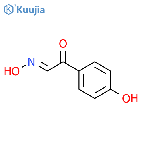 Benzeneacetaldehyde,4-hydroxy-a-oxo-, 1-oxime structure