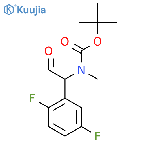 tert-butyl N-1-(2,5-difluorophenyl)-2-oxoethyl-N-methylcarbamate structure