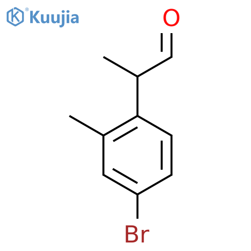 2-(4-bromo-2-methylphenyl)propanal structure
