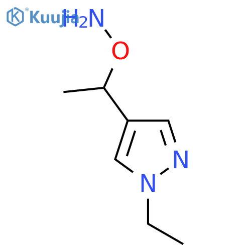O-1-(1-ethyl-1H-pyrazol-4-yl)ethylhydroxylamine structure