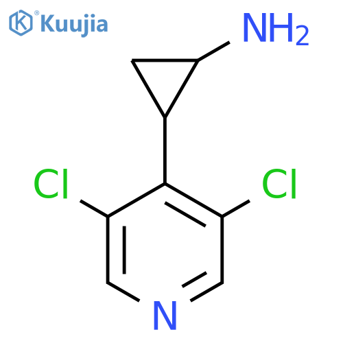 2-(3,5-dichloropyridin-4-yl)cyclopropan-1-amine structure