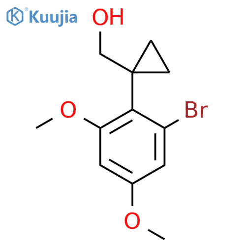 1-(2-bromo-4,6-dimethoxyphenyl)cyclopropylmethanol structure
