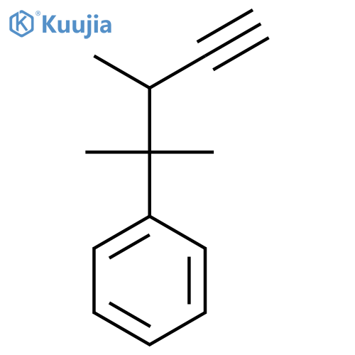 (2,3-dimethylpent-4-yn-2-yl)benzene structure