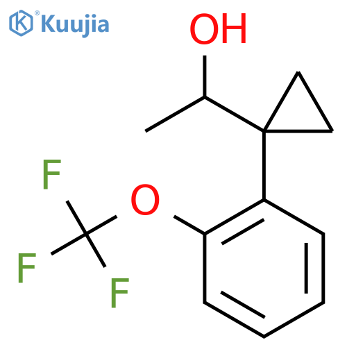 1-{1-2-(trifluoromethoxy)phenylcyclopropyl}ethan-1-ol structure