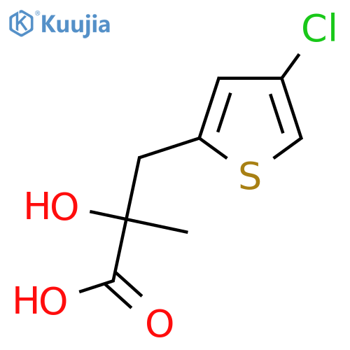 3-(4-chlorothiophen-2-yl)-2-hydroxy-2-methylpropanoic acid structure