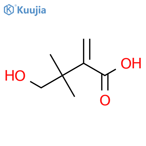 4-hydroxy-3,3-dimethyl-2-methylidenebutanoic acid structure
