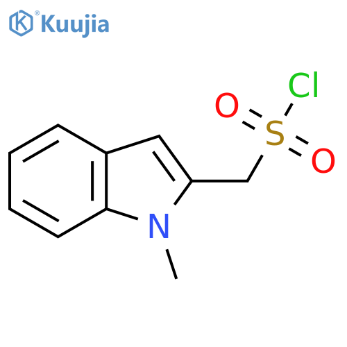 (1-methyl-1H-indol-2-yl)methanesulfonyl chloride structure