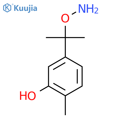 5-2-(aminooxy)propan-2-yl-2-methylphenol structure
