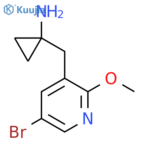 1-(5-bromo-2-methoxypyridin-3-yl)methylcyclopropan-1-amine structure