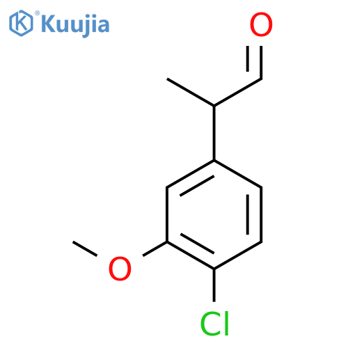 2-(4-chloro-3-methoxyphenyl)propanal structure