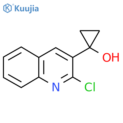 1-(2-Chloroquinolin-3-yl)cyclopropan-1-ol structure