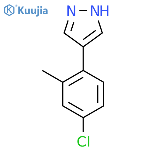 4-(4-Chloro-2-methylphenyl)-1H-pyrazole structure