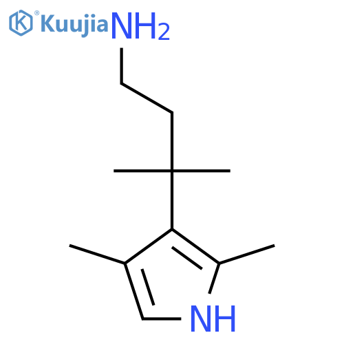 3-(2,4-dimethyl-1H-pyrrol-3-yl)-3-methylbutan-1-amine structure