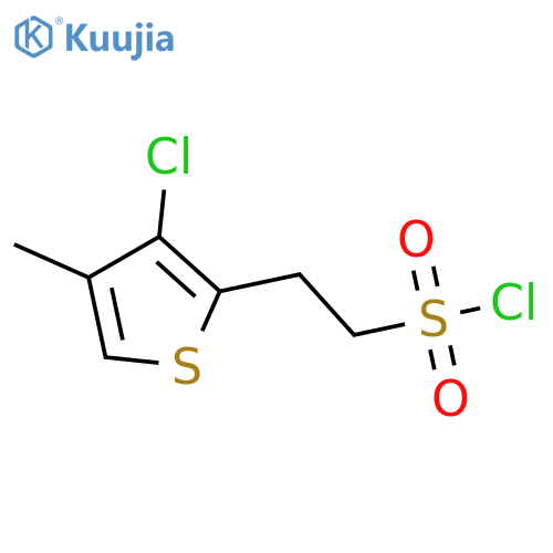 2-(3-chloro-4-methylthiophen-2-yl)ethane-1-sulfonyl chloride structure