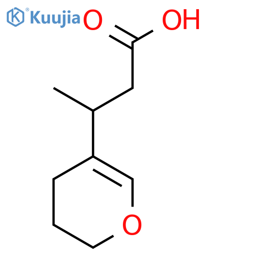 3-(3,4-dihydro-2H-pyran-5-yl)butanoic acid structure